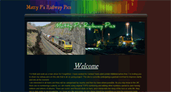 Desktop Screenshot of mattypsrailwaypics.com